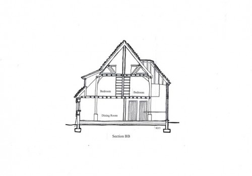 Headley Mill Barn - Section BB